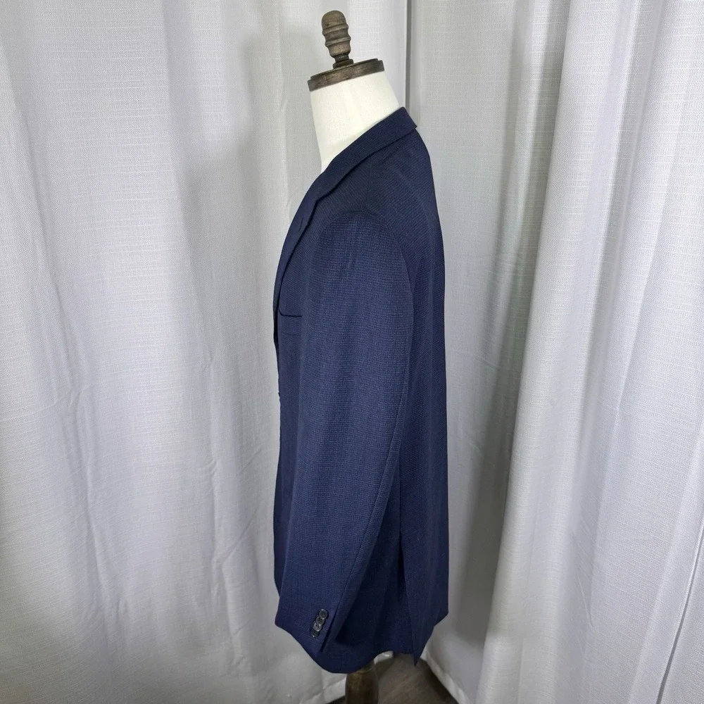 Ermenegildo Zegna Matt Hunter 44R (EU 54R) Wool Blazer‎ Suit Jacket Navy *READ*